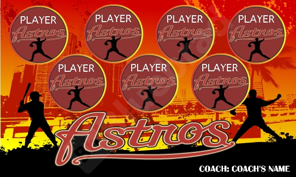 Astros baseball team banner