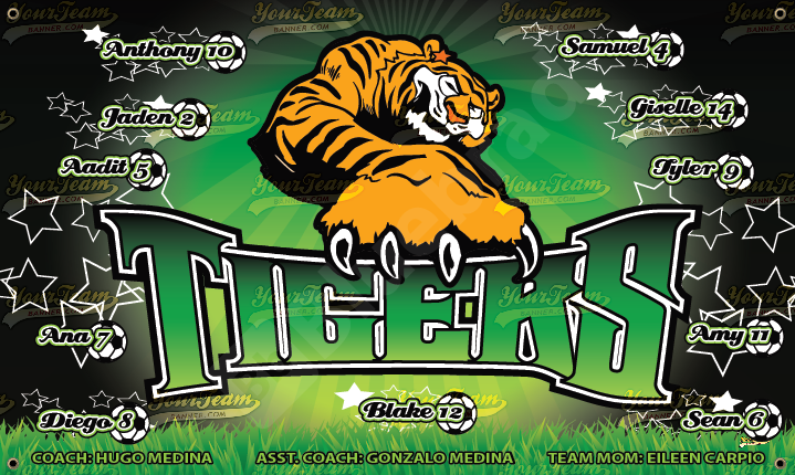 Tigers Soccer Team banner