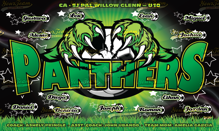 Panthers Soccer Team Banner