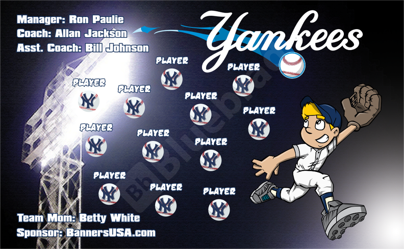 Yankees baseball banner 